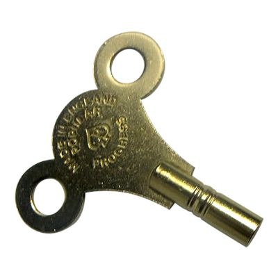 Set of 5 Solid Brass Clock Keys #000 or 2.0 mm. 